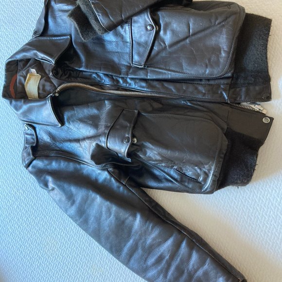 Schott Leather Flight Jacket (size 42) - Picture 4 of 5